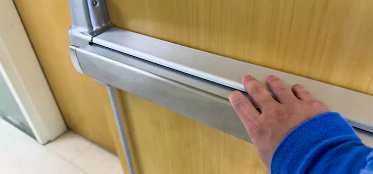 Installing a Push Bar on a Door St. Charles